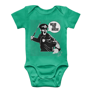 Buy kelly-green Wear the Mask Classic Baby Onesie Bodysuit