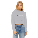 None of the Above Ladies Cropped Raw Edge Hoodie