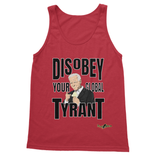 Buy red Disobey Your Global Tyrant Biden Classic Adult Vest Top