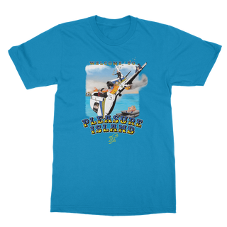 Buy sapphire Pleasure Island Classic Adult T-Shirt