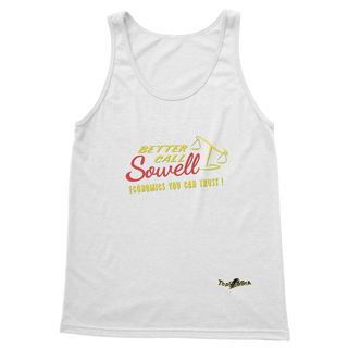 Buy white Better Call Sowell Classic Adult Vest Top