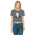 C’mon Man Biden Classic Women's Cropped Raw Edge T-Shirt