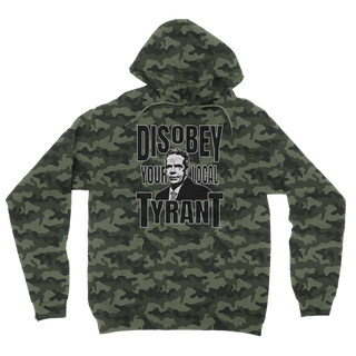 Buy green-camo Disobey Cuomo Camouflage Adult Hoodie