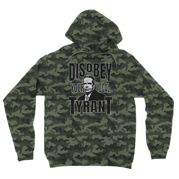 Disobey Cuomo Camouflage Adult Hoodie