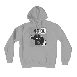 Buy light-grey Wear the Mask Premium Adult Hoodie