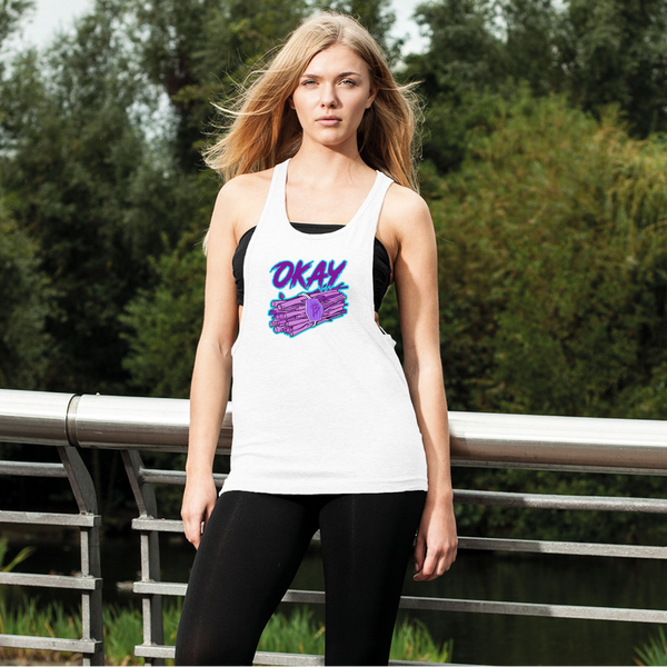 Okay Bundle-o-sticks Women's Loose Racerback Tank Top