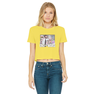 Buy daisy Pepe Scott Horton 2.0 Classic Women's Cropped Raw Edge T-Shirt