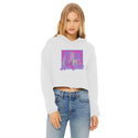 High on Liberty RP Ladies Cropped Raw Edge Hoodie