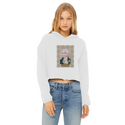 Consistent Ladies Cropped Raw Edge Hoodie