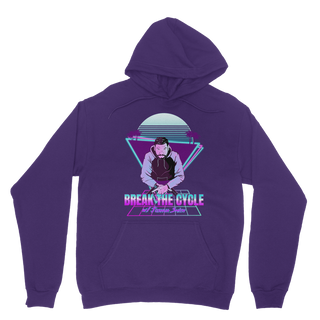Buy purple Break The Cycle Logo Classic Adult Hoodie