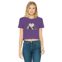 They Lie Classic Women's Cropped Raw Edge T-Shirt