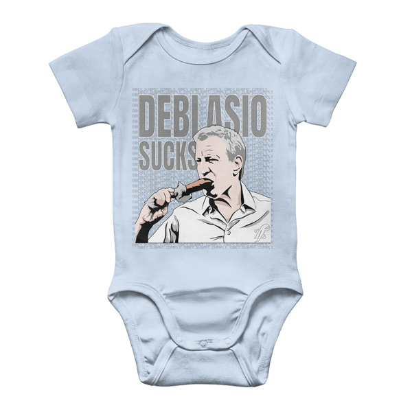 DiBlasio Sucks Classic Baby Onesie Bodysuit
