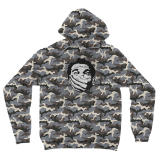 Buy grey-camo Big Brother Obey Submit Comply Camouflage Adult Hoodie