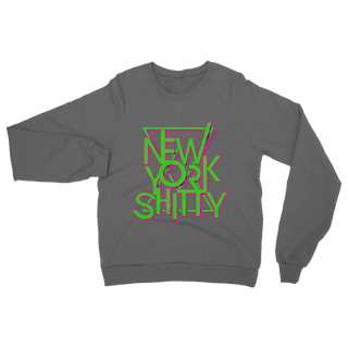 Buy dark-grey New York Shitty Retro Classic Adult Sweatshirt