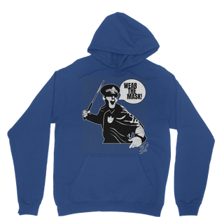 Buy royal-blue Wear the Mask Classic Adult Hoodie