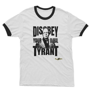 Disobey Klaus Adult Ringer T-Shirt