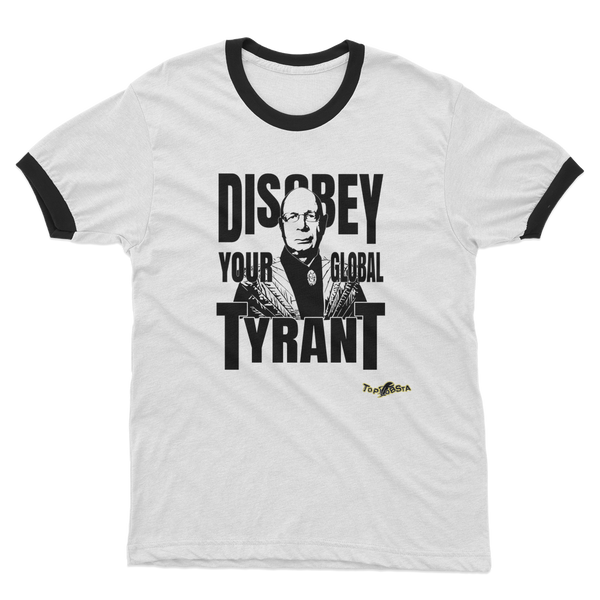 Disobey Klaus Adult Ringer T-Shirt