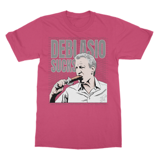 Buy hot-pink DiBlasio Sucks Classic Adult T-Shirt