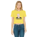 C’mon Man Biden Classic Women's Cropped Raw Edge T-Shirt