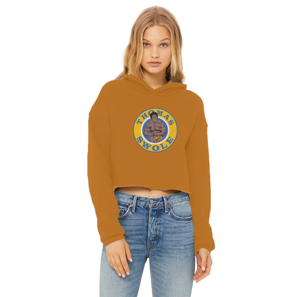 Thomas Swole Ladies Cropped Raw Edge Hoodie