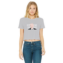 ADRENOCHROME Classic Women's Cropped Raw Edge T-Shirt