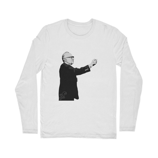 Buy white Taxation is Robbery Rothbard B&W Classic Long Sleeve T-Shirt
