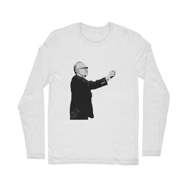 Taxation is Robbery Rothbard B&W Classic Long Sleeve T-Shirt
