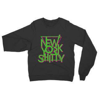 Buy black New York Shitty Retro Classic Adult Sweatshirt