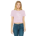 Fuck Around and Find Out Classic Women's Cropped Raw Edge T-Shirt