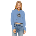 Haymarket Martyr Ladies Cropped Raw Edge Hoodie