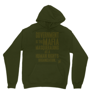 Buy dark-green Government is the Mafia Classic Adult Hoodie