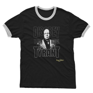 Disobey Klaus Adult Ringer T-Shirt