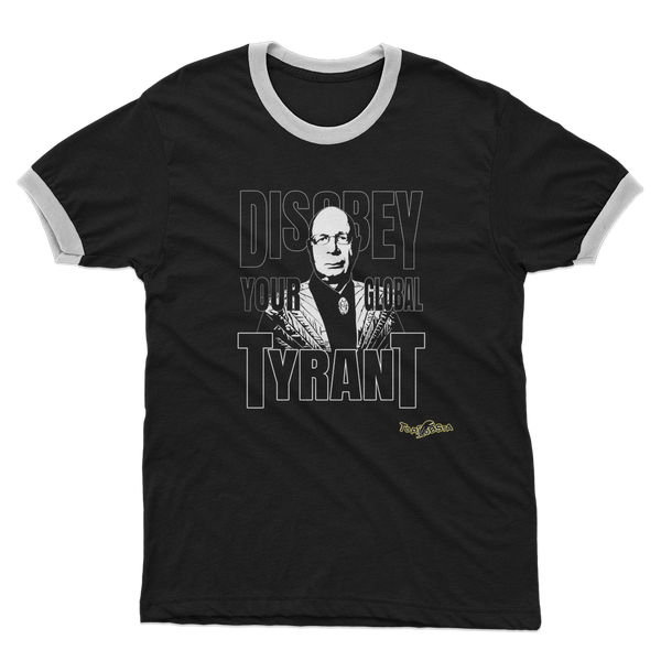 Disobey Klaus Adult Ringer T-Shirt