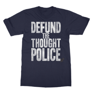 Buy navy Defund the Thought Police Classic Adult T-Shirt