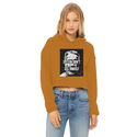 Epstein Didn’t Kill Himself Ladies Cropped Raw Edge Hoodie