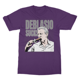 Buy purple DiBlasio Sucks Classic Adult T-Shirt