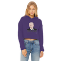 C’mon Man Biden Ladies Cropped Raw Edge Hoodie