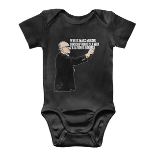 Buy black Taxation is Robbery Rothbard Classic Baby Onesie Bodysuit