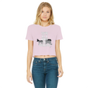 You’re All A Bunch Of Socialists Classic Women's Cropped Raw Edge T-Shirt