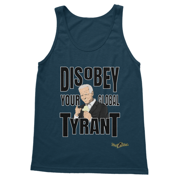 Disobey Your Global Tyrant Biden Classic Adult Vest Top