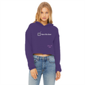 None of the Above Ladies Cropped Raw Edge Hoodie