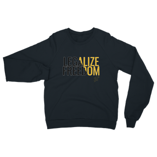 Buy navy Legalize Freedom Classic Adult Sweatshirt