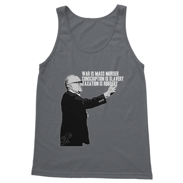 Taxation is Robbery Rothbard B&W Classic Adult Vest Top