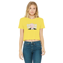 ADRENOCHROME Classic Women's Cropped Raw Edge T-Shirt