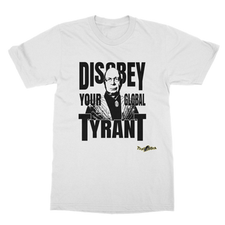 Buy white Disobey Klaus Classic Adult T-Shirt