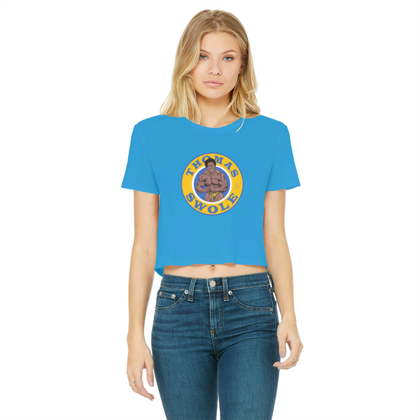 Thomas Swole Classic Women's Cropped Raw Edge T-Shirt