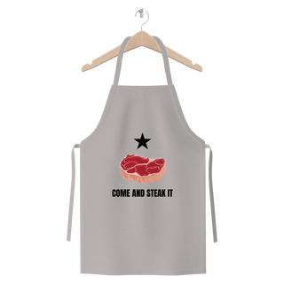 Buy light-grey Come and Steak it Premium Jersey Apron