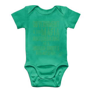 Buy kelly-green Government is the Mafia Classic Baby Onesie Bodysuit