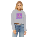 High on Liberty RP Ladies Cropped Raw Edge Hoodie
