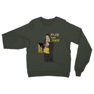 Buy olive-green F*CK The State Classic Adult Sweatshirt